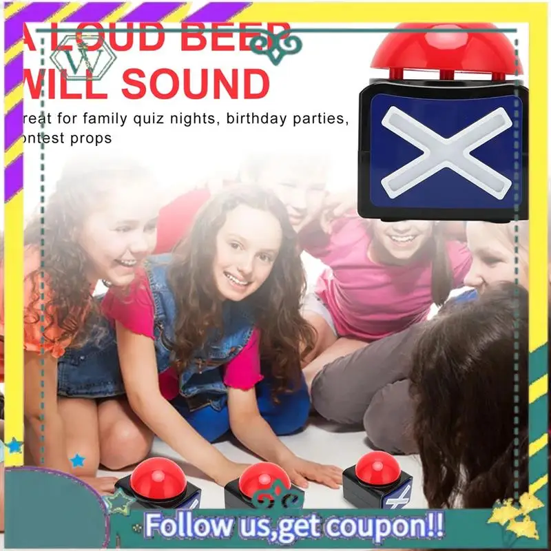 (New) 3Pcs Game Answer Buzzer, Game Buzzer Alarm Sound Play Button With Light Trivia Quiz Got Talent Buzzer Game Toys Show
(New) 3Pcs Game Answer Buzzer, Game Buzzer Alarm Sound Play Button With Light Trivia Quiz Got Talent Buzzer Game Toys Show