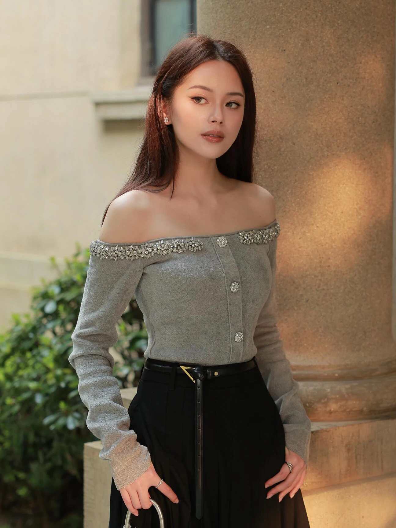 Knitted Top with Belt Autumn Winter Fashion Elegant Diamond Decorated Travel Outfit Women's Slim Fit Long Sleeve ...
Knitted Top with Belt Autumn Winter Fashion Elegant Diamond Decorated Travel Outfit Women's Slim Fit Long Sleeve ...