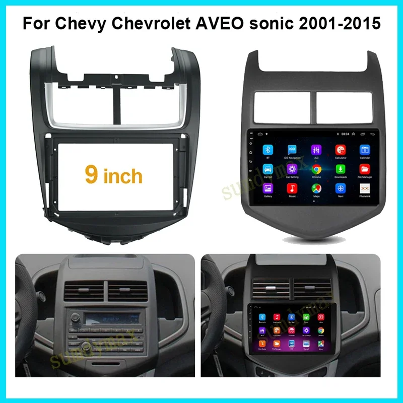 9inch Android Big Screen Audio Dash Fitting Panel Kit For Chevrolet AVEO SONIC 2011 12 13 car Radio frame
9inch Android Big Screen Audio Dash Fitting Panel Kit For Chevrolet AVEO SONIC 2011 12 13 car Radio frame