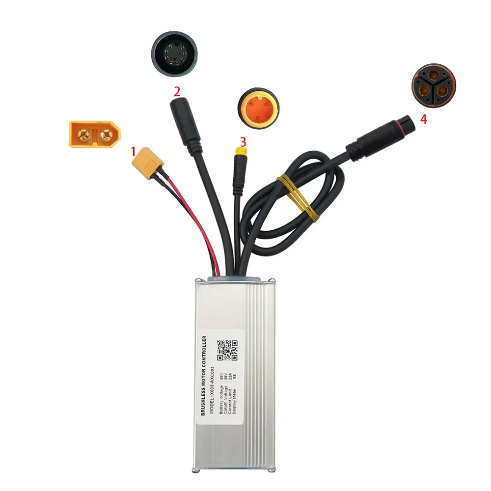 Nulkomma Ebike Brushless Controller X035-AXC003 48V 22A Speed Parts for 5S Protocol Electric Scooter MTB Fat Bike Accessories
Nulkomma Ebike Brushless Controller X035-AXC003 48V 22A Speed Parts for 5S Protocol Electric Scooter MTB Fat Bike Accessories