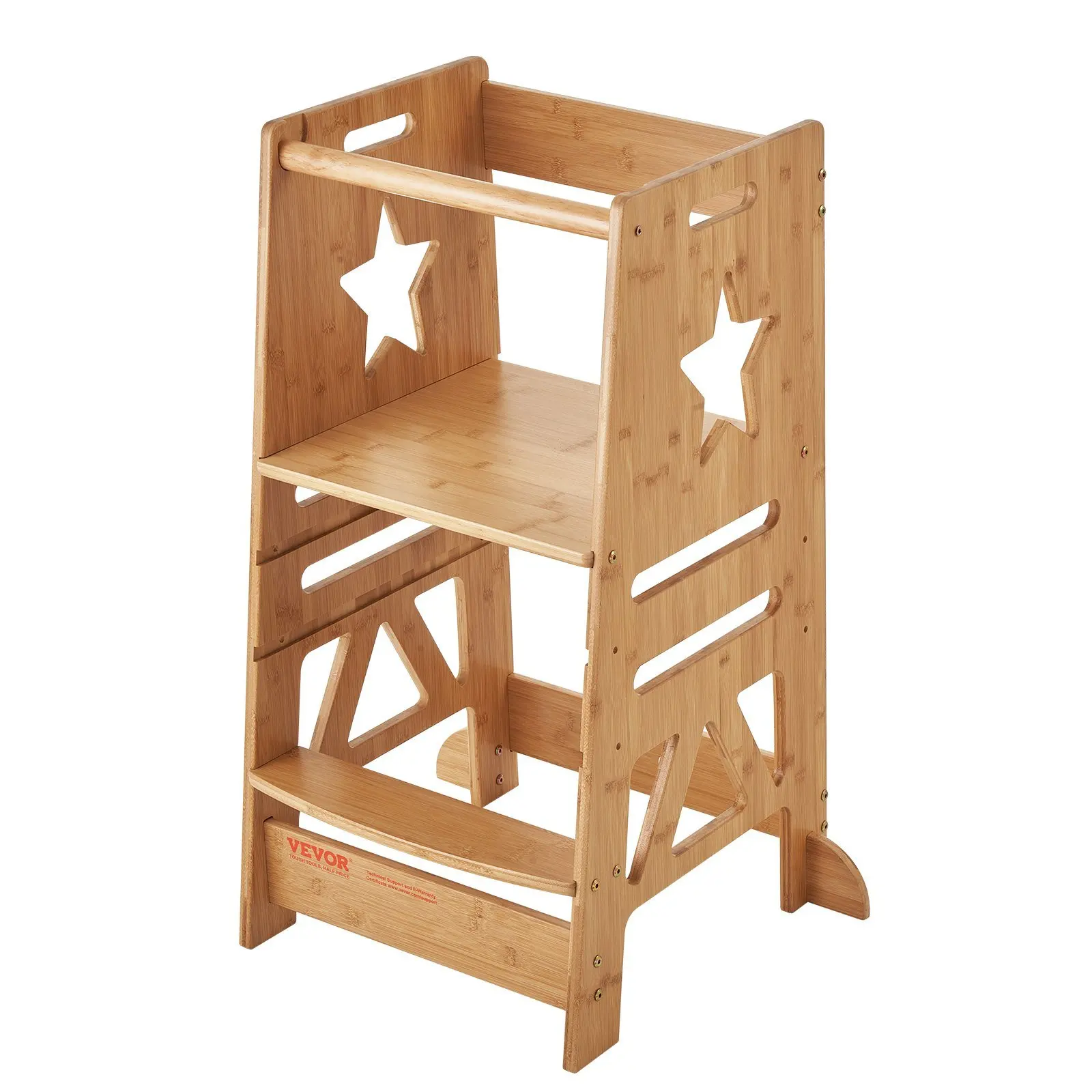 350LBS Bamboo Kids Standing Tower Learning Stool with Safety Rail for Kitchen Counter Bathroom VEVOR Tower Step Stool
350LBS Bamboo Kids Standing Tower Learning Stool with Safety Rail for Kitchen Counter Bathroom VEVOR Tower Step Stool