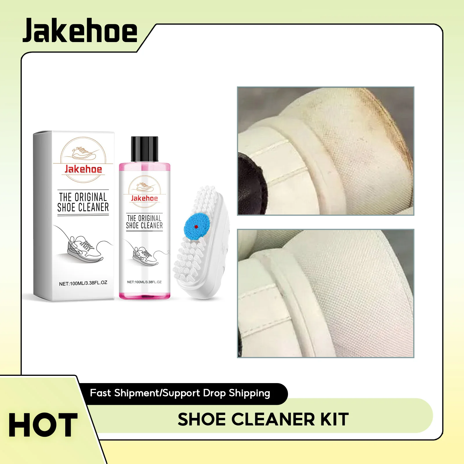 Shoe Cleaner Kit Whitening Foaming No-Wash Shoe Polisher Leather Upper Yellow Edge Dirt Stain Removal Cleaner Shoe Stain Remover
Shoe Cleaner Kit Whitening Foaming No-Wash Shoe Polisher Leather Upper Yellow Edge Dirt Stain Removal Cleaner Shoe Stain Remover