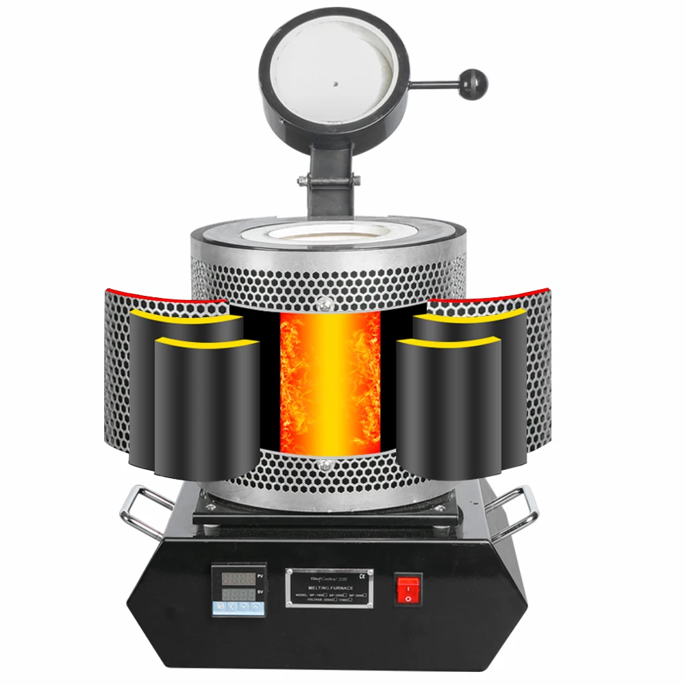 Portable 2kw Black Color Mini Electric Melting Induction Furnace for Gold Melting
Portable 2kw Black Color Mini Electric Melting Induction Furnace for Gold Melting