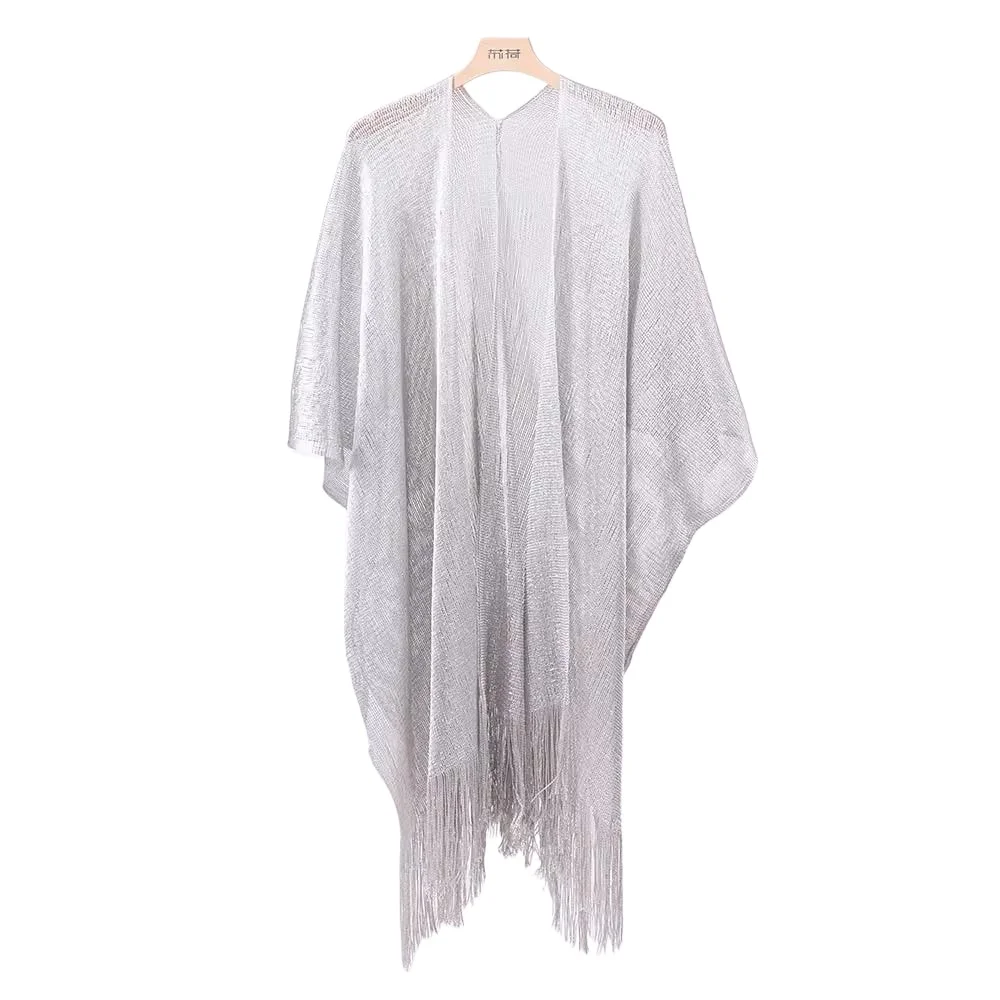 Sheer Knitted Mesh Beach Cover Up with Fringe Tassel Shiny Tunic Women's Swimsuit Resort Wear Beach Dress Blusas Plus Size Mujer
Sheer Knitted Mesh Beach Cover Up with Fringe Tassel Shiny Tunic Women's Swimsuit Resort Wear Beach Dress Blusas Plus Size Mujer