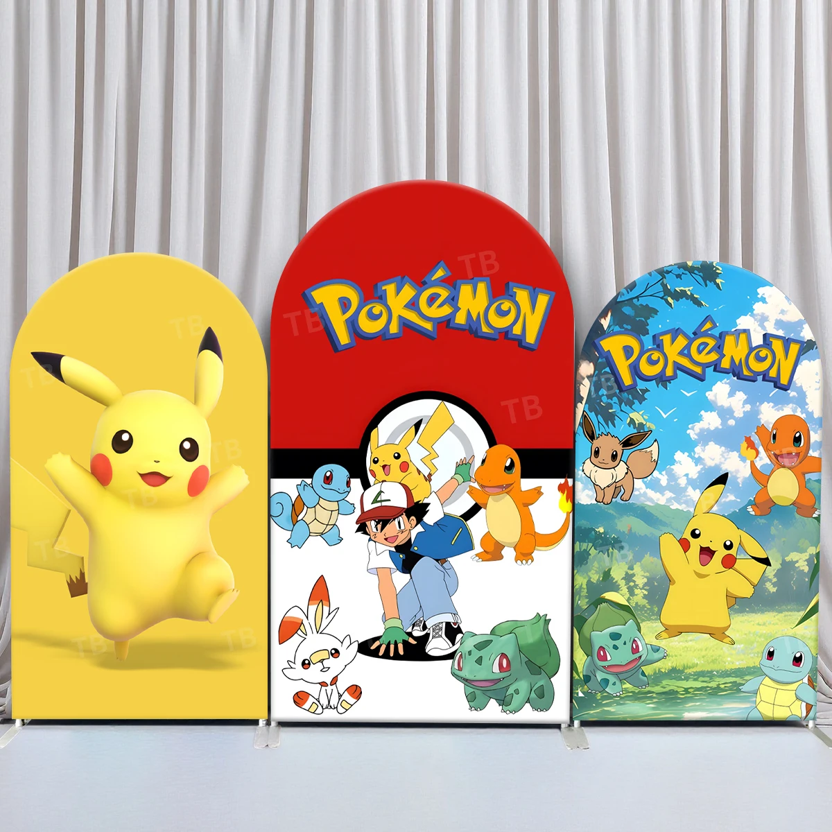 TB Pokemon Arch Backdrop Cover Pikachu for Kids Birthday Party Decoration Baby Shower Photography Background Prop Elastic Fabric
TB Pokemon Arch Backdrop Cover Pikachu for Kids Birthday Party Decoration Baby Shower Photography Background Prop Elastic Fabric
