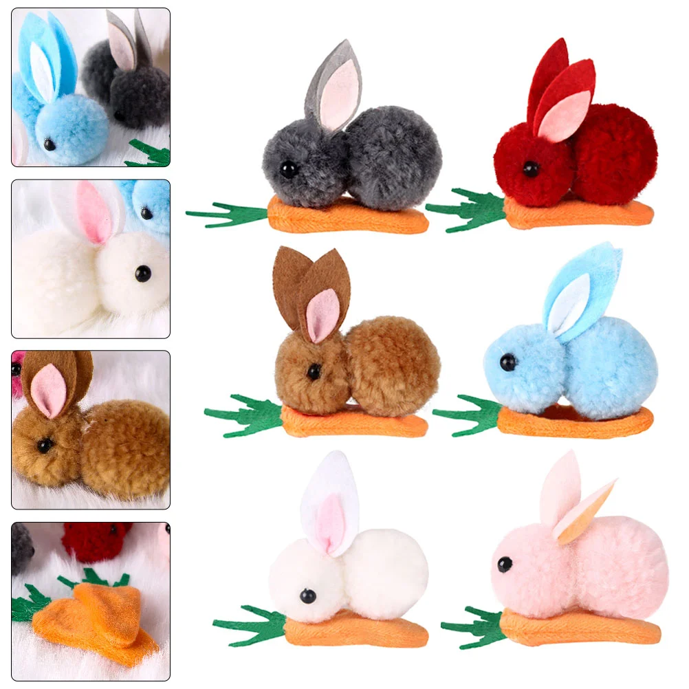 6 Pcs Baby Bow Clips Bunny Hairpin Stuffed Animals for Babies Creative Headwear Prop Tie Party Child
6 Pcs Baby Bow Clips Bunny Hairpin Stuffed Animals for Babies Creative Headwear Prop Tie Party Child