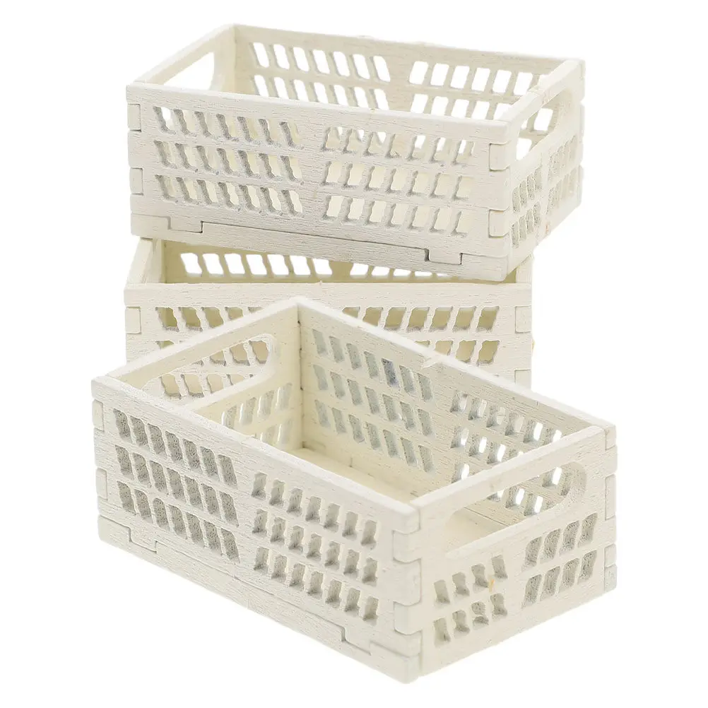 3Pcs Wooden Crate Storage Box Set Miniature Dollhouse Basket Accessories Tiny Rustic Organizer for DIY Mini Scene Crafts
3Pcs Wooden Crate Storage Box Set Miniature Dollhouse Basket Accessories Tiny Rustic Organizer for DIY Mini Scene Crafts