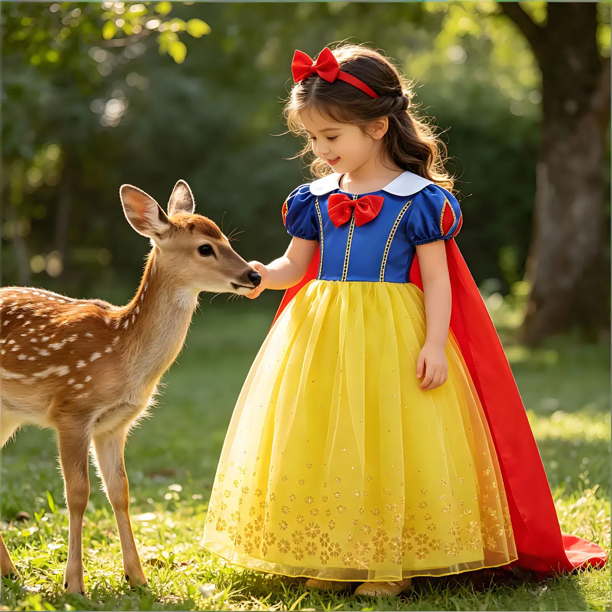 Classic Popular Movie Summer Girl cosplay Snow White Princess Dress With Cape And Headpiece Birthday Carnival Party Dress Suit
Classic Popular Movie Summer Girl cosplay Snow White Princess Dress With Cape And Headpiece Birthday Carnival Party Dress Suit