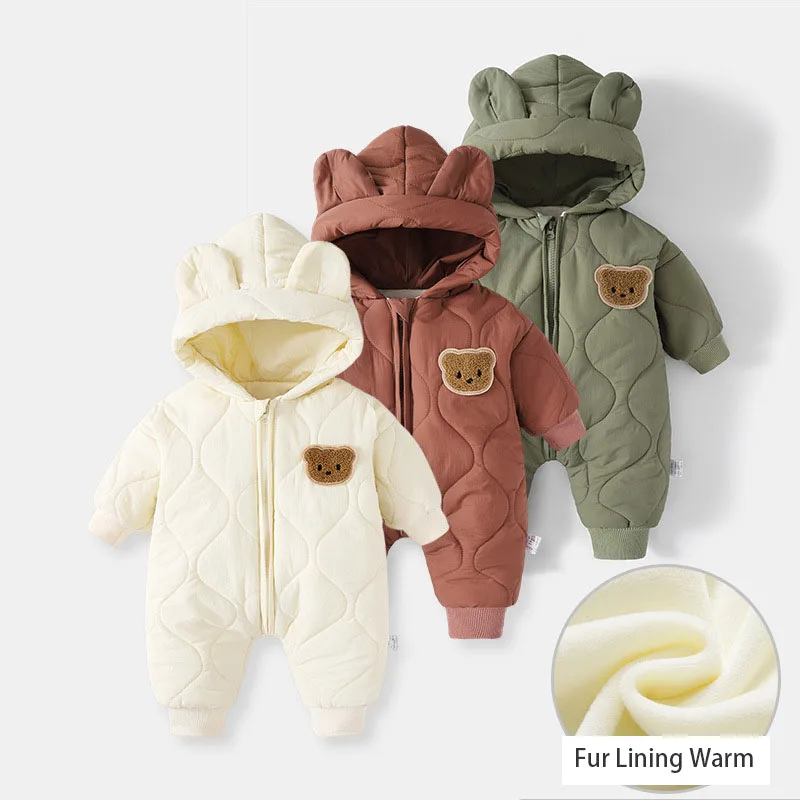 2026 Spring Autumn Hooded Infant Newborn Baby Rompers Fleece Padded Cartoon One-pieced Outdoor Outfit for Baby Boys Girls
2026 Spring Autumn Hooded Infant Newborn Baby Rompers Fleece Padded Cartoon One-pieced Outdoor Outfit for Baby Boys Girls