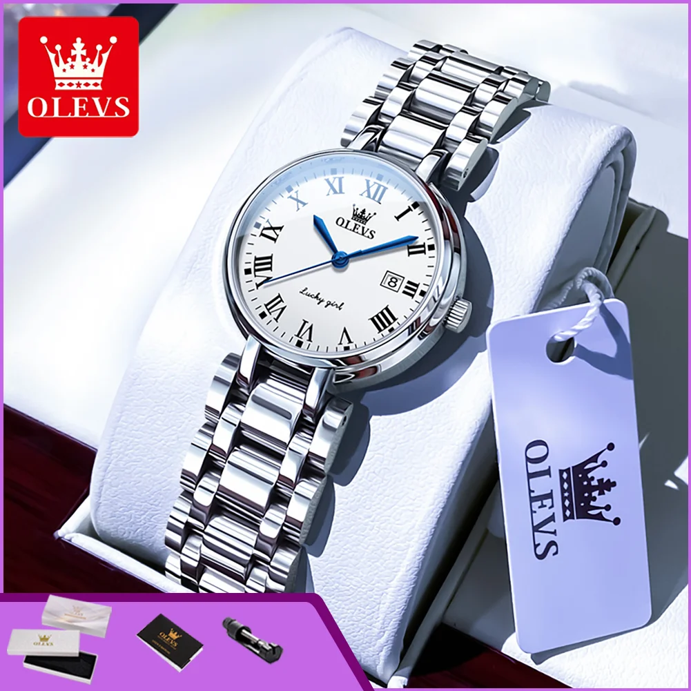 OLEVS 5575 Original Quartz Watch for Women Elegant Diamond Roman Dial Calendar Fashion Ladies Dress Wristwatch
OLEVS 5575 Original Quartz Watch for Women Elegant Diamond Roman Dial Calendar Fashion Ladies Dress Wristwatch