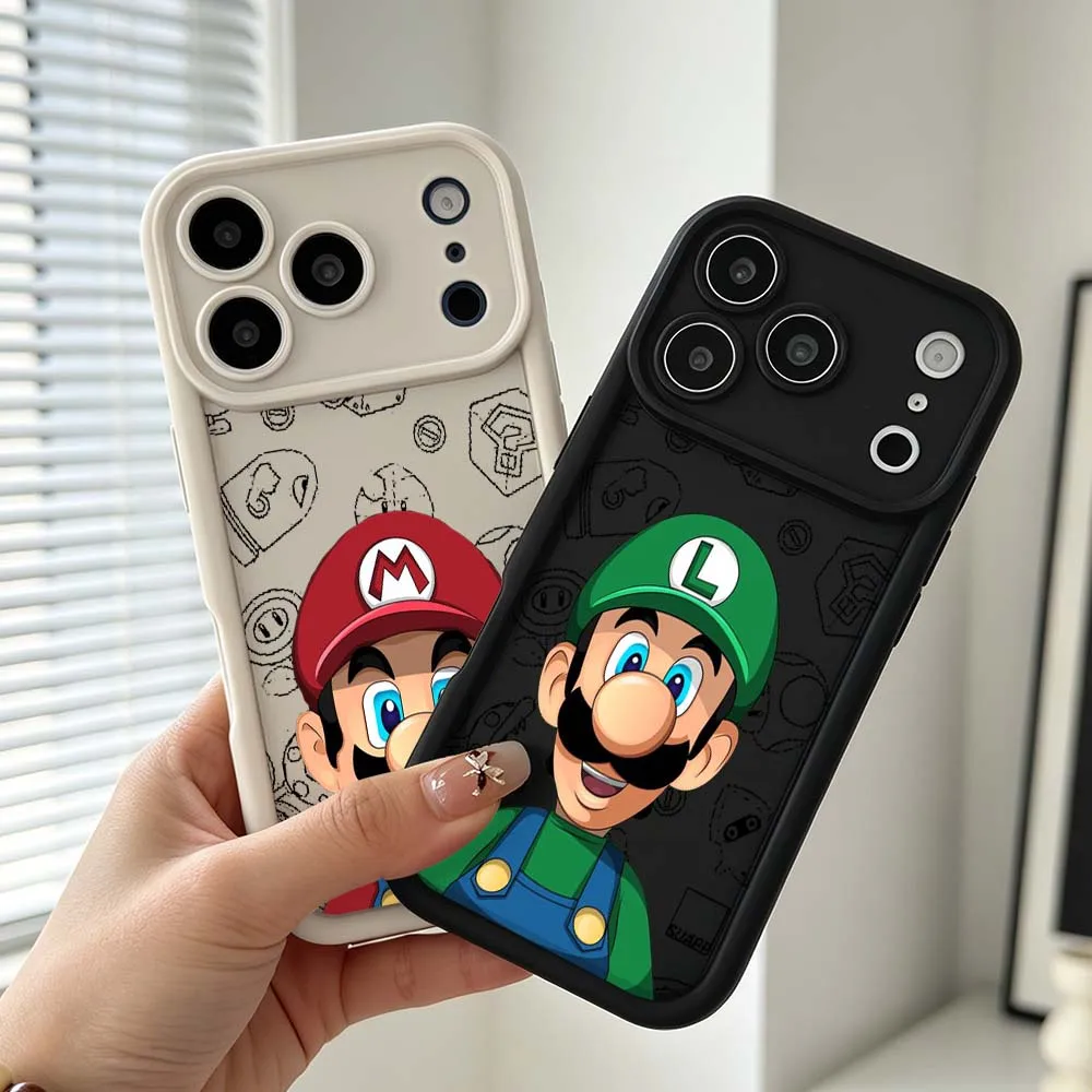 Anime Super M-Mario Cartoon For Apple iPhone 17 Air 16e 16 15 14 13 12 11 XS Pro Max Plus Eye Ladder Soft Cover Phone Case
Anime Super M-Mario Cartoon For Apple iPhone 17 Air 16e 16 15 14 13 12 11 XS Pro Max Plus Eye Ladder Soft Cover Phone Case