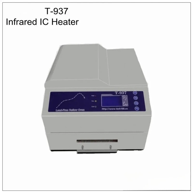 PUHUI T-937 Lead-Free Reflow Oven 2300W Desktop Infrared IC Heater Reflow Soldering Oven Hot Air BGA SMD SMT Reflow Wave Oven
PUHUI T-937 Lead-Free Reflow Oven 2300W Desktop Infrared IC Heater Reflow Soldering Oven Hot Air BGA SMD SMT Reflow Wave Oven
