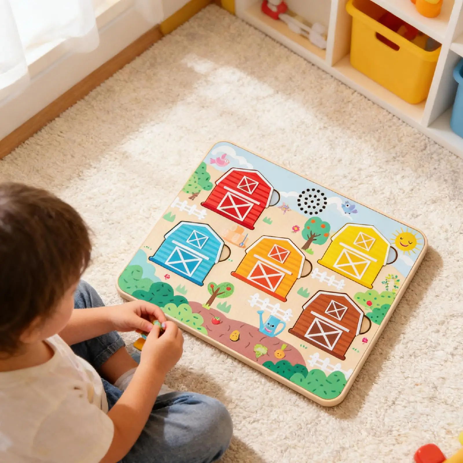Farm Animals Shape Color Matching Game Interactive Learning Cartoon Sensory Educational Toy for Concentration
Farm Animals Shape Color Matching Game Interactive Learning Cartoon Sensory Educational Toy for Concentration