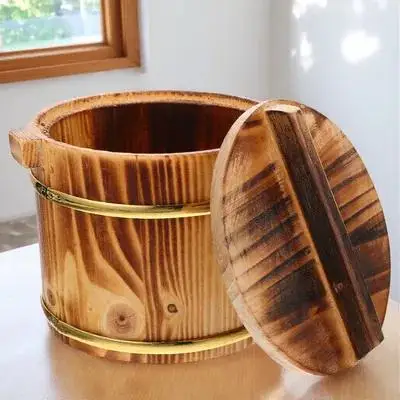 1 set 1 Set Sushi Rice Mixing Bucket Wooden Serving Container For Japanese Korean Bbq Sashimi Display Rice Bowl Sushi Barrel
1 set 1 Set Sushi Rice Mixing Bucket Wooden Serving Container For Japanese Korean Bbq Sashimi Display Rice Bowl Sushi Barrel