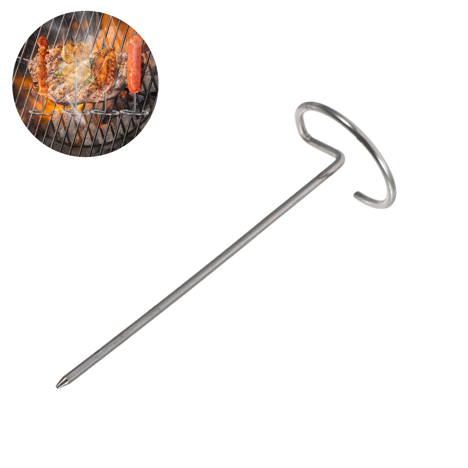 6 Pcs Air Fryer Barbecue Sign Bbq Kebab Rack Grilling Skewers for Sticks Stainless Steel Kitchen Utensils
6 Pcs Air Fryer Barbecue Sign Bbq Kebab Rack Grilling Skewers for Sticks Stainless Steel Kitchen Utensils