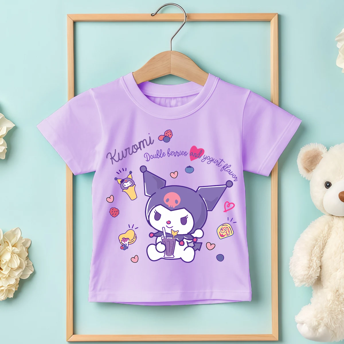 Melody Kuromi Pure Cotton Children’s Base Clothe Boy/Girl Comfortable T-shirt Outdoor O-neck Short Sleeve T-shirt
Melody Kuromi Pure Cotton Children’s Base Clothe Boy/Girl Comfortable T-shirt Outdoor O-neck Short Sleeve T-shirt