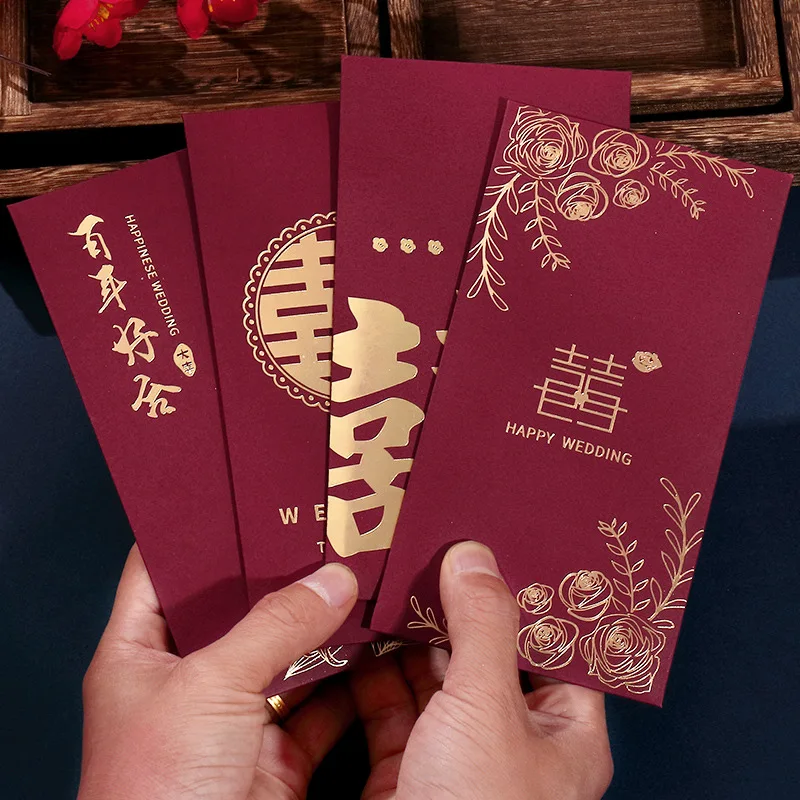 6pcs Red Envelopes Wedding Special Happy with the Share of the Wedding Big Red Envelope Back Gift Newlywed Happy Package
6pcs Red Envelopes Wedding Special Happy with the Share of the Wedding Big Red Envelope Back Gift Newlywed Happy Package