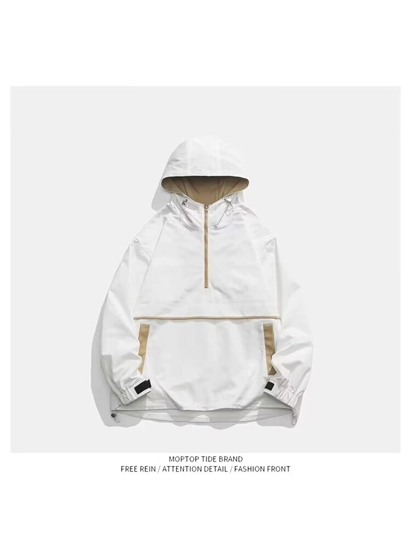 Свободная мужская длинная куртка на молнии с капюшоном, ветрозащитная весенне-осенняя рабочая одежда из полиэстера, верхняя одежда, повседневное пальто
Свободная мужская длинная куртка на молнии с капюшоном, ветрозащитная весенне-осенняя рабочая одежда из полиэстера, верхняя одежда, повседневное пальто