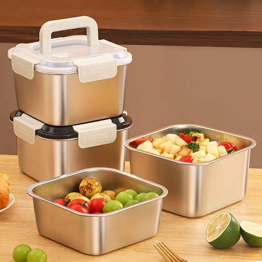 1800ML Stainless Steel Crisper Box Square Thickened Sealed Lunch Box Reusable Stainless Steel Snack Food Box Camping Trip
1800ML Stainless Steel Crisper Box Square Thickened Sealed Lunch Box Reusable Stainless Steel Snack Food Box Camping Trip
