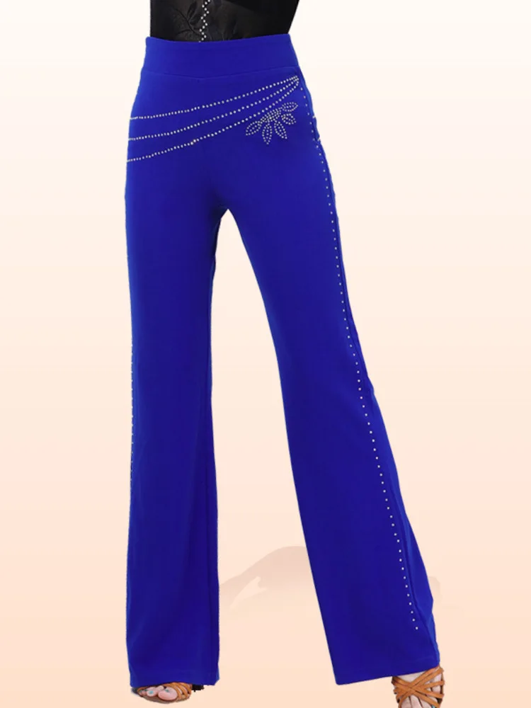 Rhinestones Ballroom Waltz Pants Modern Dance Dancewear Latin Women High Waist Standard Luxury Classical Slim Fit Jazz Trousers
Rhinestones Ballroom Waltz Pants Modern Dance Dancewear Latin Women High Waist Standard Luxury Classical Slim Fit Jazz Trousers