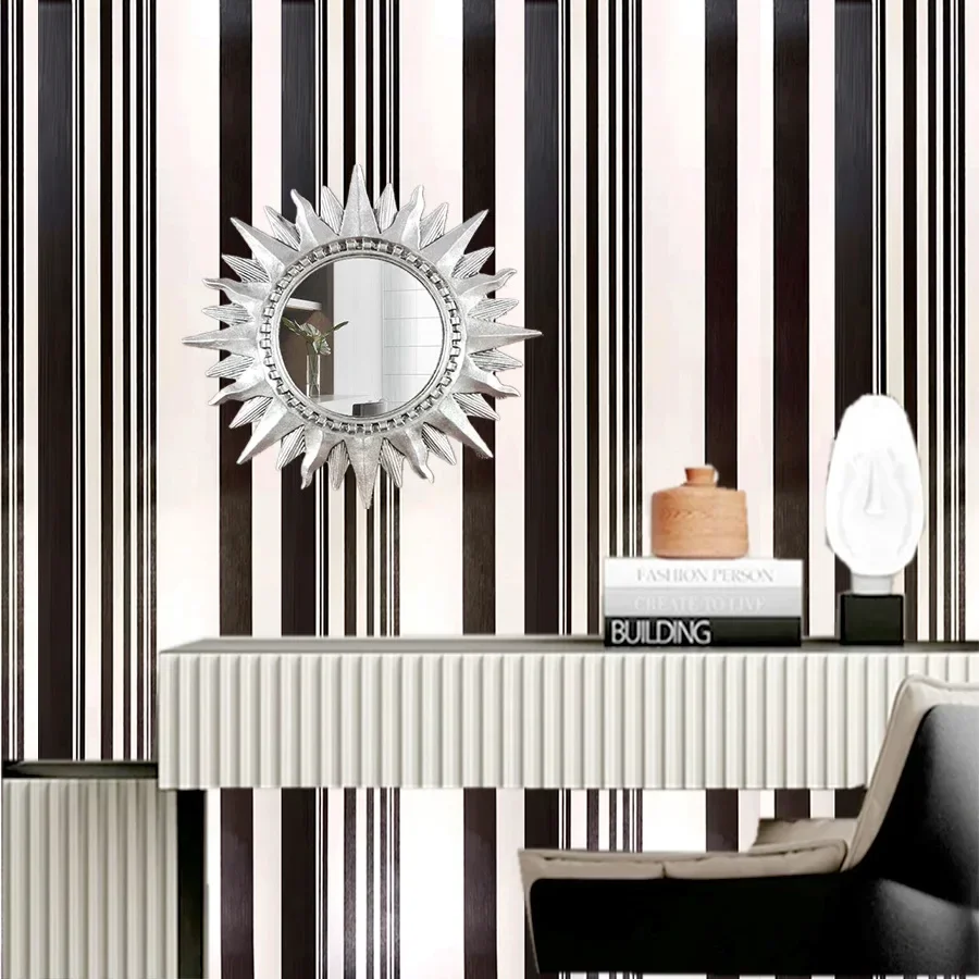 Black and White Striped Self-adhesive Wallpaper for Student Dormitory Restaurant Background Wall PVC Self-adhesive DIY Wallpaper
Black and White Striped Self-adhesive Wallpaper for Student Dormitory Restaurant Background Wall PVC Self-adhesive DIY Wallpaper