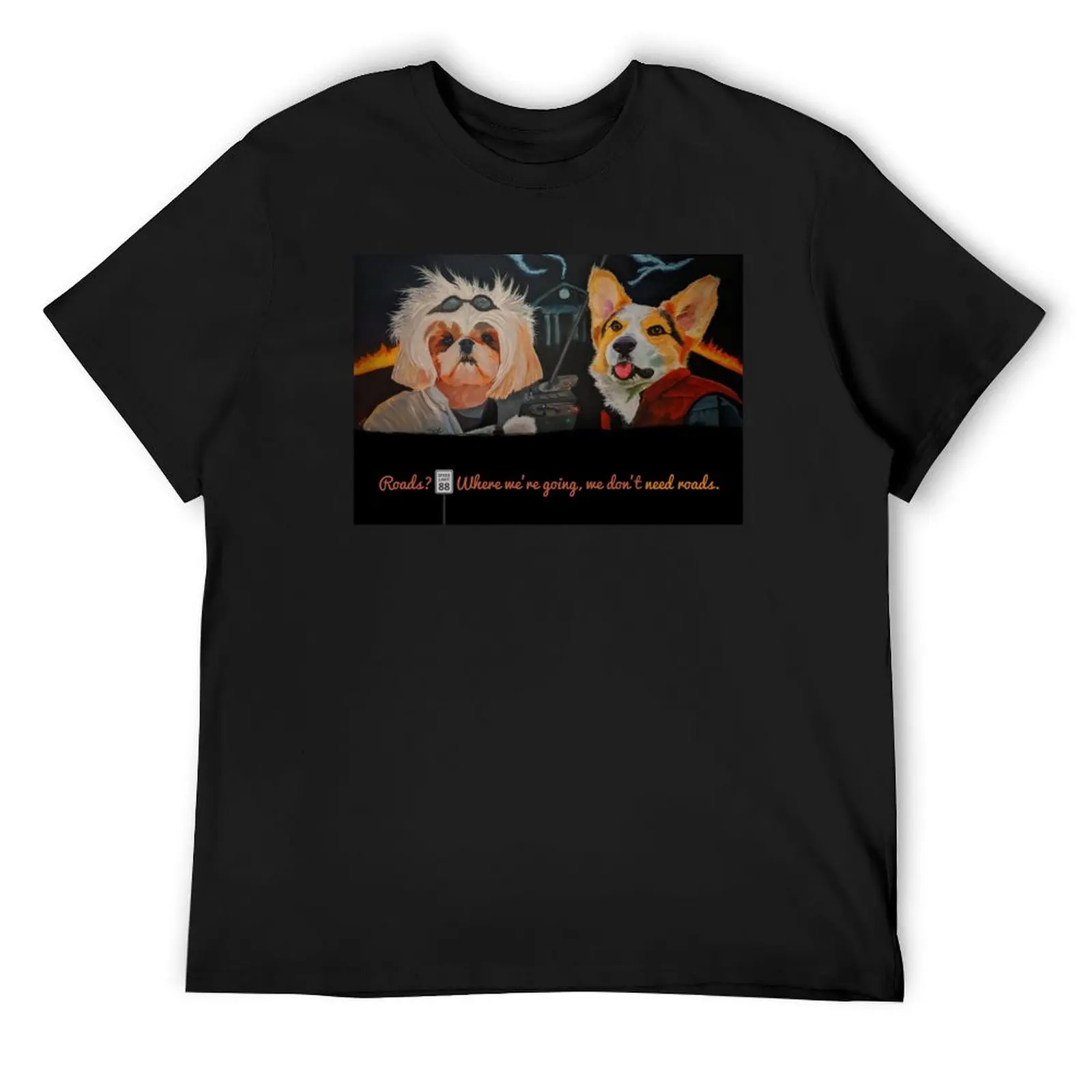 Movie Mutts: Back to the Future Roads T-Shirt blue lock korean fashion funny gifts mens graphic t-shirts funny 
Movie Mutts: Back to the Future Roads T-Shirt blue lock korean fashion funny gifts mens graphic t-shirts funny