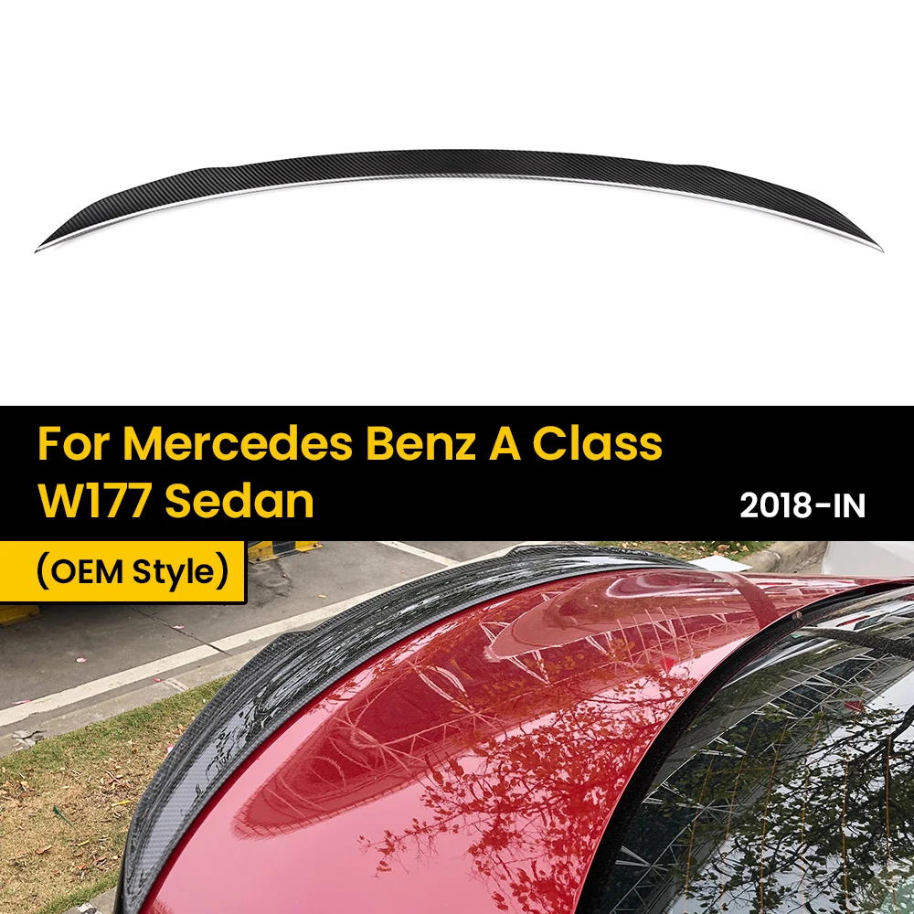 Automotive Real Dry Carbon Rear Lid Spoiler Boot Wing for Mercedes Benz A Class W177 Sedan 2018-IN OEM Style Car Styling
Automotive Real Dry Carbon Rear Lid Spoiler Boot Wing for Mercedes Benz A Class W177 Sedan 2018-IN OEM Style Car Styling