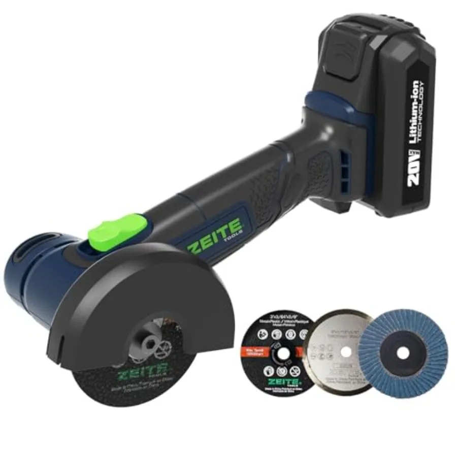 3" Cordless Cut Off Tool20V Mini Multi-Cutter Portable Metal Chop Saw Max Cutting Depth 1/2" 3 Cutting Discs and 1 Flap D
3" Cordless Cut Off Tool20V Mini Multi-Cutter Portable Metal Chop Saw Max Cutting Depth 1/2" 3 Cutting Discs and 1 Flap D