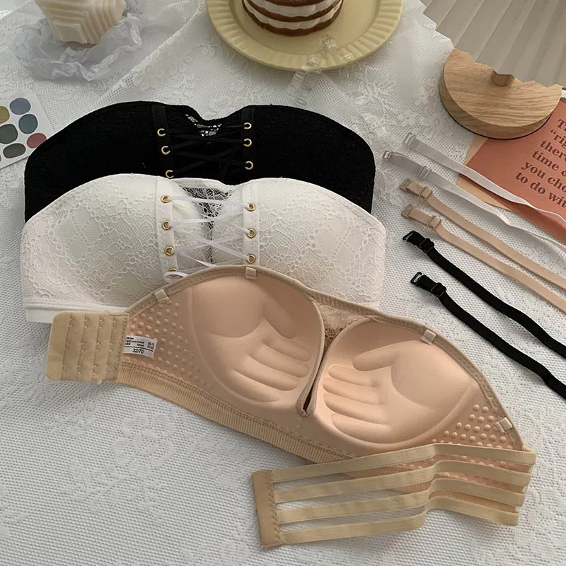 Women's sexy strapless bra, strapless cross strap bra, invisible, push pull, strapless bra, bra
Women's sexy strapless bra, strapless cross strap bra, invisible, push pull, strapless bra, bra