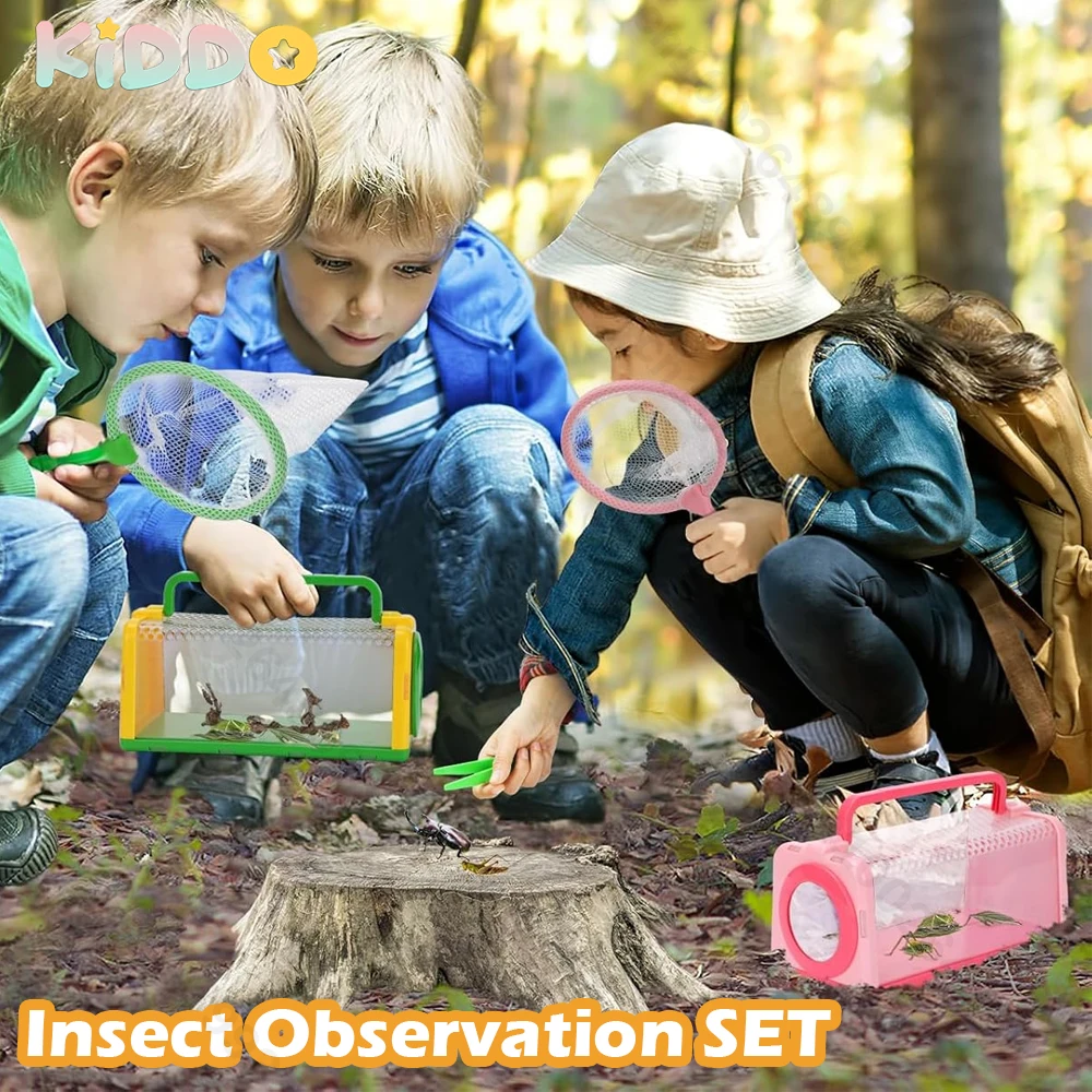 Children's Outdoor Insect Observation Box Cage Collector Adventure Set Kindergarten Camping Exploration Capture Toy Set Glass 
Children's Outdoor Insect Observation Box Cage Collector Adventure Set Kindergarten Camping Exploration Capture Toy Set Glass