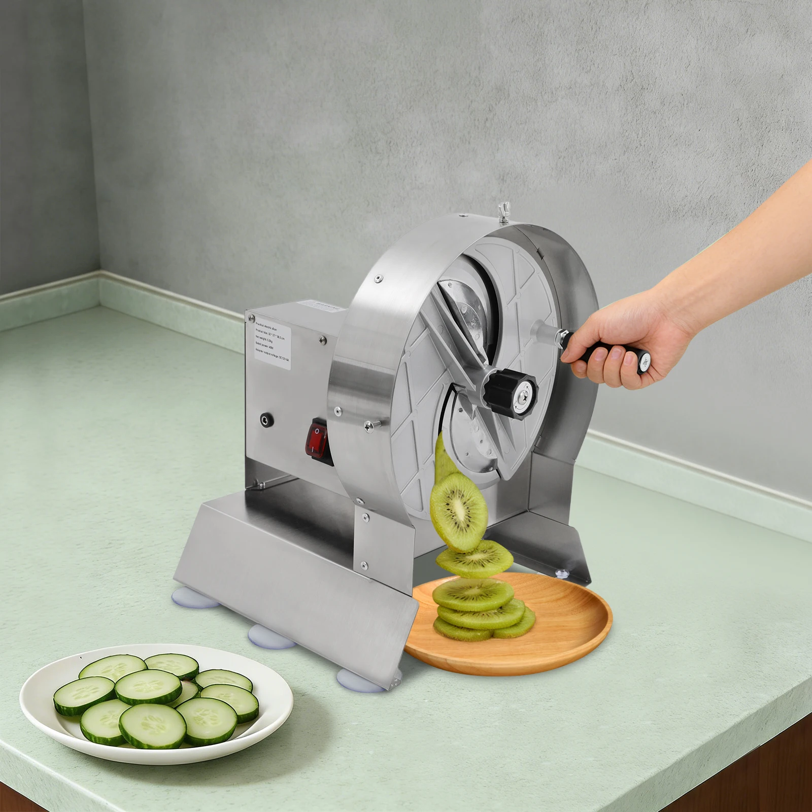 Stainless Electric Fruit And Vegetable Cutting Machine, Potato Chips Sweet Potato Tomato Slicing Machine, Electric Cabbage Shredder Machine,US Standard Vegetable Fruit Processor
Stainless Electric Fruit And Vegetable Cutting Machine, Potato Chips Sweet Potato Tomato Slicing Machine, Electric Cabbage Shredder Machine,US Standard Vegetable Fruit Processor