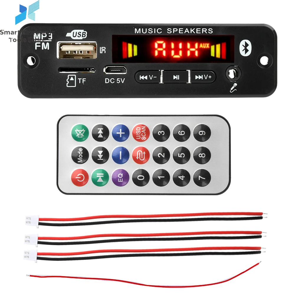 DC 6-18V 20W+20W Bluetooth 5.0 MP3 Amplifier Decoder Board FM Radio Module Wireless Car Music Player TF USB Record Call
DC 6-18V 20W+20W Bluetooth 5.0 MP3 Amplifier Decoder Board FM Radio Module Wireless Car Music Player TF USB Record Call