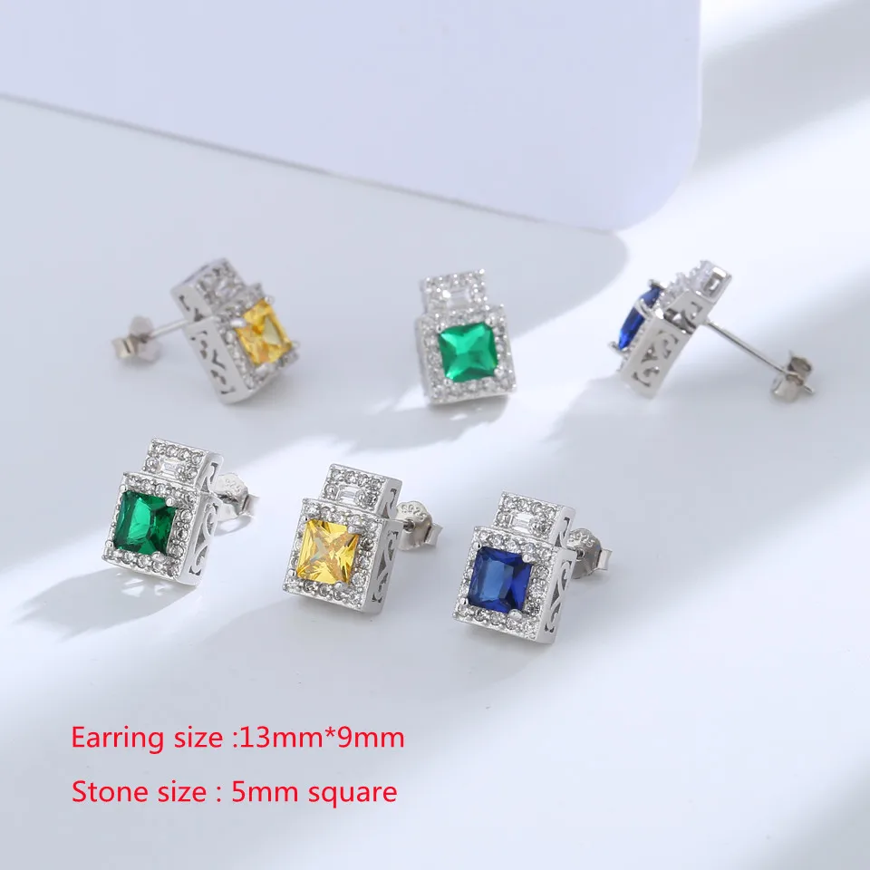 Buyee 925 Sterling Silver Luxury Earring Light Blue Green Crystal Earring for Women Bride Classic Wedding Fine Jewelry Earring
Buyee 925 Sterling Silver Luxury Earring Light Blue Green Crystal Earring for Women Bride Classic Wedding Fine Jewelry Earring