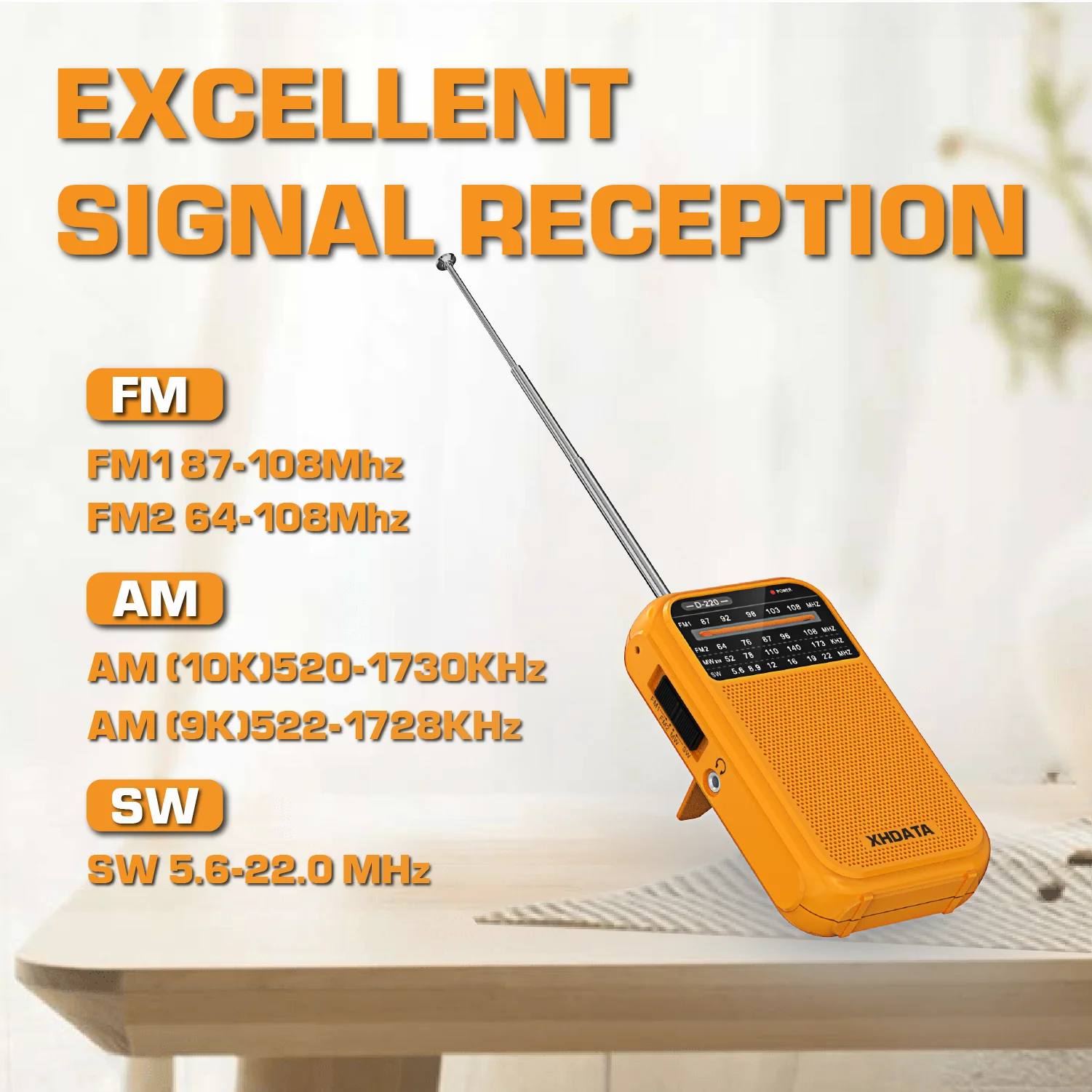 XHDATA Ретро Радио в винтажном стиле, FM 1-2/MW (9K/10K) /SW 4 диапазона, высокочувствительное цифровое радио DSP D220
XHDATA Ретро Радио в винтажном стиле, FM 1-2/MW (9K/10K) /SW 4 диапазона, высокочувствительное цифровое радио DSP D220