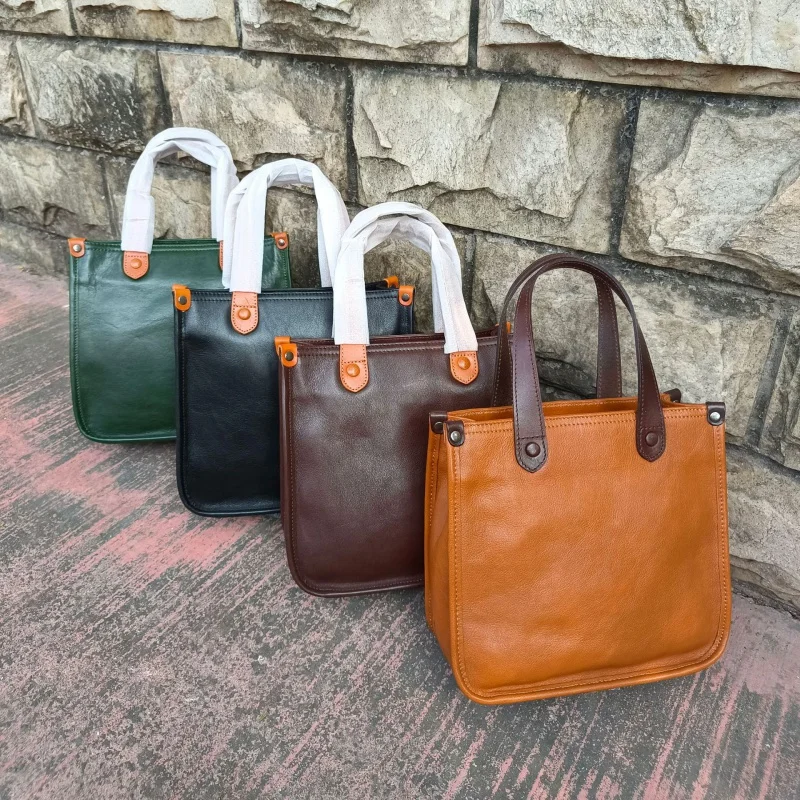 Genuine Leather Women's Bag 2021 New Imported First Layer Leather One-Shoulder Crossbody Bag Light Vintage Tote Factory Direct S
Genuine Leather Women's Bag 2021 New Imported First Layer Leather One-Shoulder Crossbody Bag Light Vintage Tote Factory Direct S
