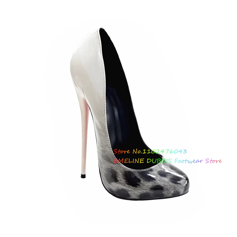 Женские туфли на высоком каблуке с градиентным леопардовым принтом 16 см, элегантные туфли без шнуровки на шпильке с круглым носком, пикантные туфли для девочек, большие размеры
Женские туфли на высоком каблуке с градиентным леопардовым принтом 16 см, элегантные туфли без шнуровки на шпильке с круглым носком, пикантные туфли для девочек, большие размеры