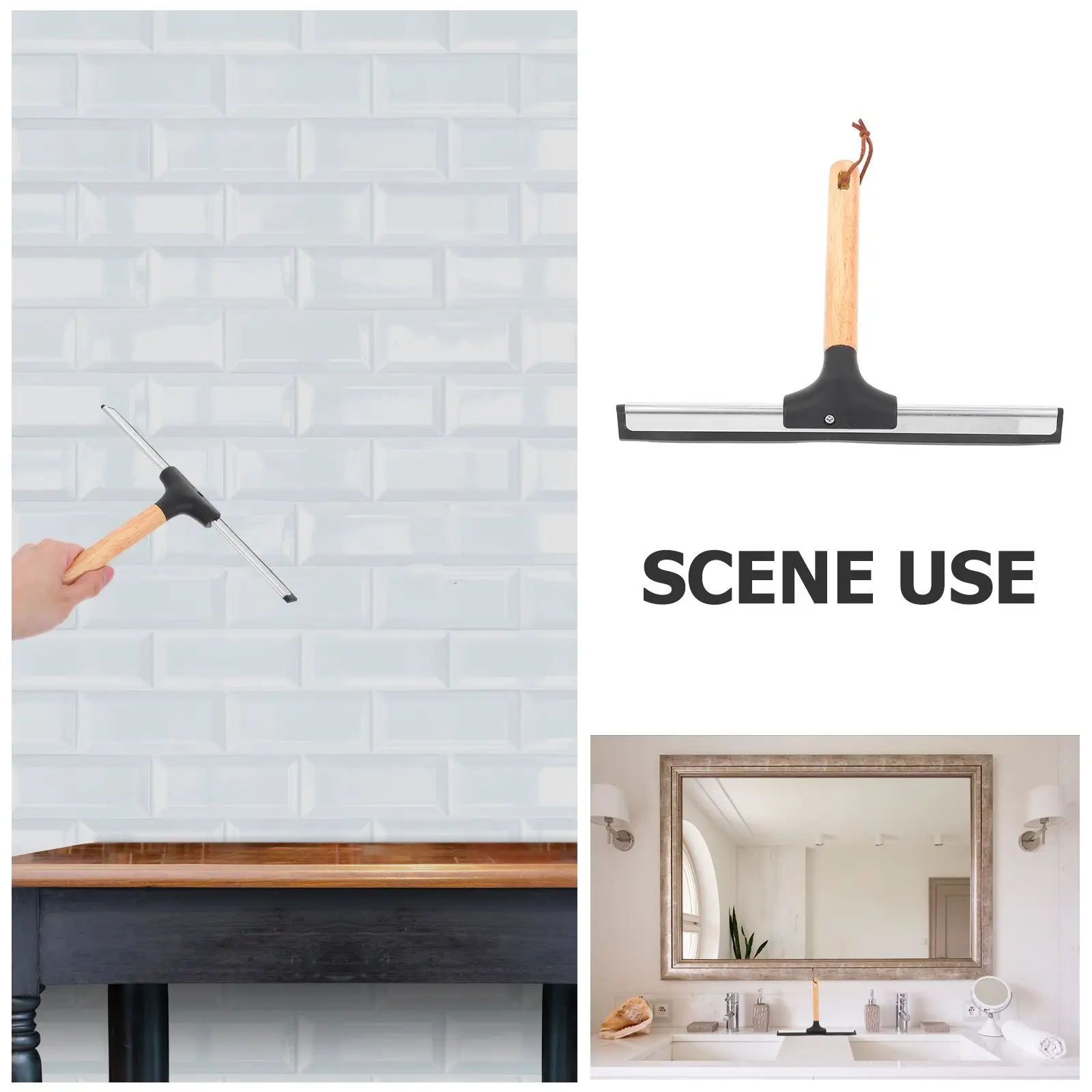 Wooden Handle Glass Scraper 10 Inch Cleaning Tool for Windows Mirrors Walls Shower Doors Bathroom Squeegee Home Use
Wooden Handle Glass Scraper 10 Inch Cleaning Tool for Windows Mirrors Walls Shower Doors Bathroom Squeegee Home Use