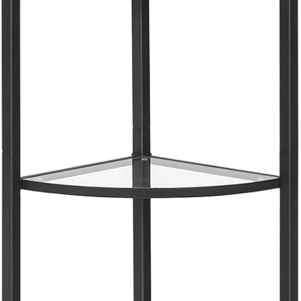 Modern Black 5-Tier Tempered Glass Corner Shelf - Stylish Storage for Home, Office, and More
Modern Black 5-Tier Tempered Glass Corner Shelf - Stylish Storage for Home, Office, and More