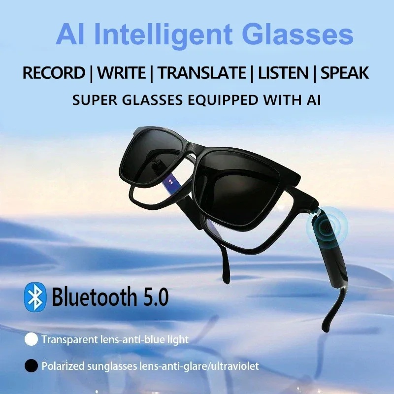 Modern G11 Bluetooth Intelligent AI Real time Translation Glasses Simultaneous Interpretation Magnetic Sunglasses UV Protection
Modern G11 Bluetooth Intelligent AI Real time Translation Glasses Simultaneous Interpretation Magnetic Sunglasses UV Protection