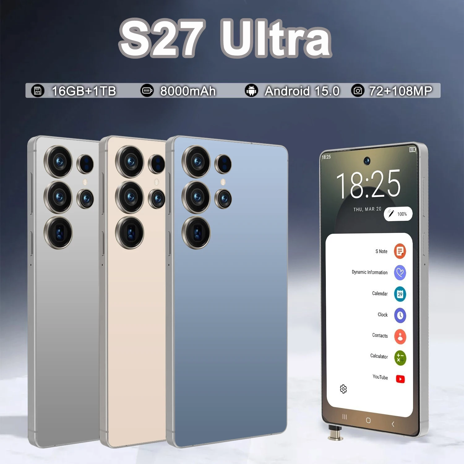 2026 NEW HOT Silicone Case For S27 Ultra 7.3 Inch Smartphone Shockproof Cover Lite Moblie Phones Cases Accessories High Quality
2026 NEW HOT Silicone Case For S27 Ultra 7.3 Inch Smartphone Shockproof Cover Lite Moblie Phones Cases Accessories High Quality