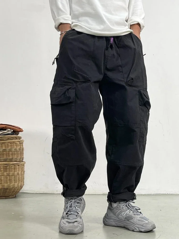 Quality Vintage Cargo Pants For Men Plus Size Distressed Straight Pants Japanese Streetwear Harajuku Khaki Baggy Trousers XT793
Quality Vintage Cargo Pants For Men Plus Size Distressed Straight Pants Japanese Streetwear Harajuku Khaki Baggy Trousers XT793