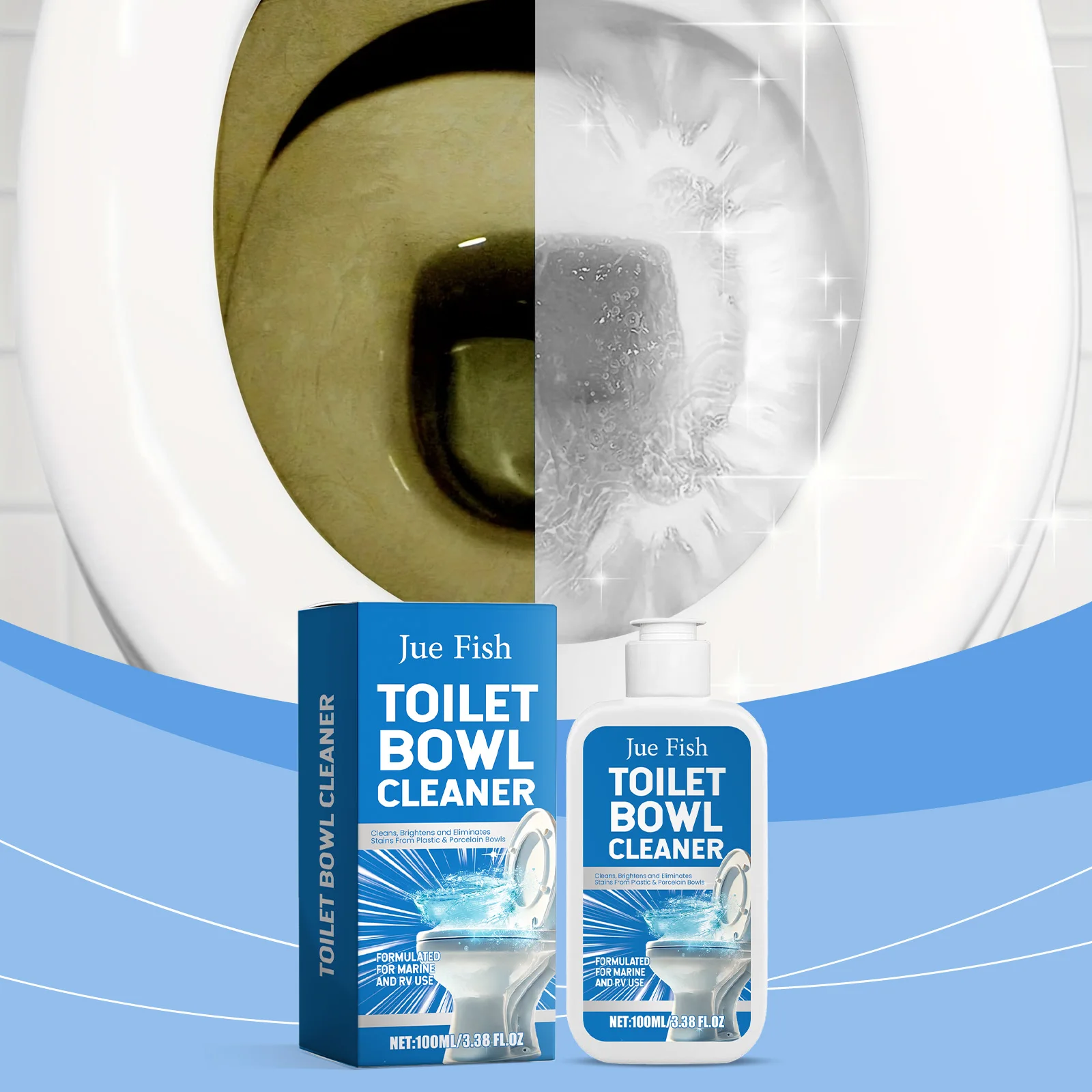 Toilet Cleaning Agent, Portable Toilet Seat for Cleaning Ceramic Stains and Urine Stains
Toilet Cleaning Agent, Portable Toilet Seat for Cleaning Ceramic Stains and Urine Stains