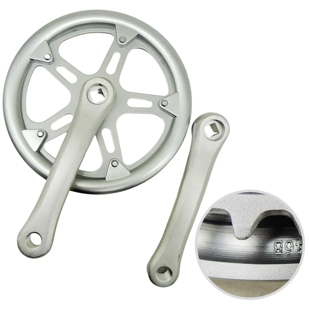 Brand New Single Chainring Bicycle CrankArm Set 46T 152MM Crankset Square Hole Cycling Accessory Bike Crankset Replacement Parts
Brand New Single Chainring Bicycle CrankArm Set 46T 152MM Crankset Square Hole Cycling Accessory Bike Crankset Replacement Parts