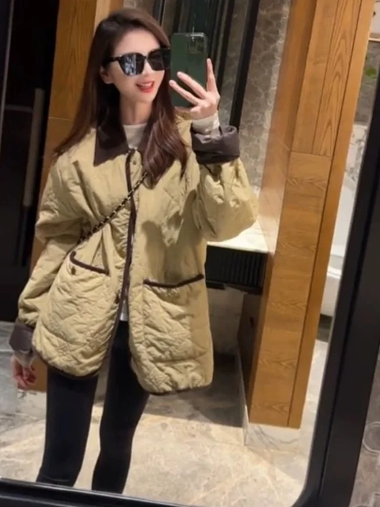 Легкое повседневное свободное хлопковое пальто с воротником-стойкой, цветное, для повседневной носки, осенне-зимнее, новинка, женское
Легкое повседневное свободное хлопковое пальто с воротником-стойкой, цветное, для повседневной носки, осенне-зимнее, новинка, женское