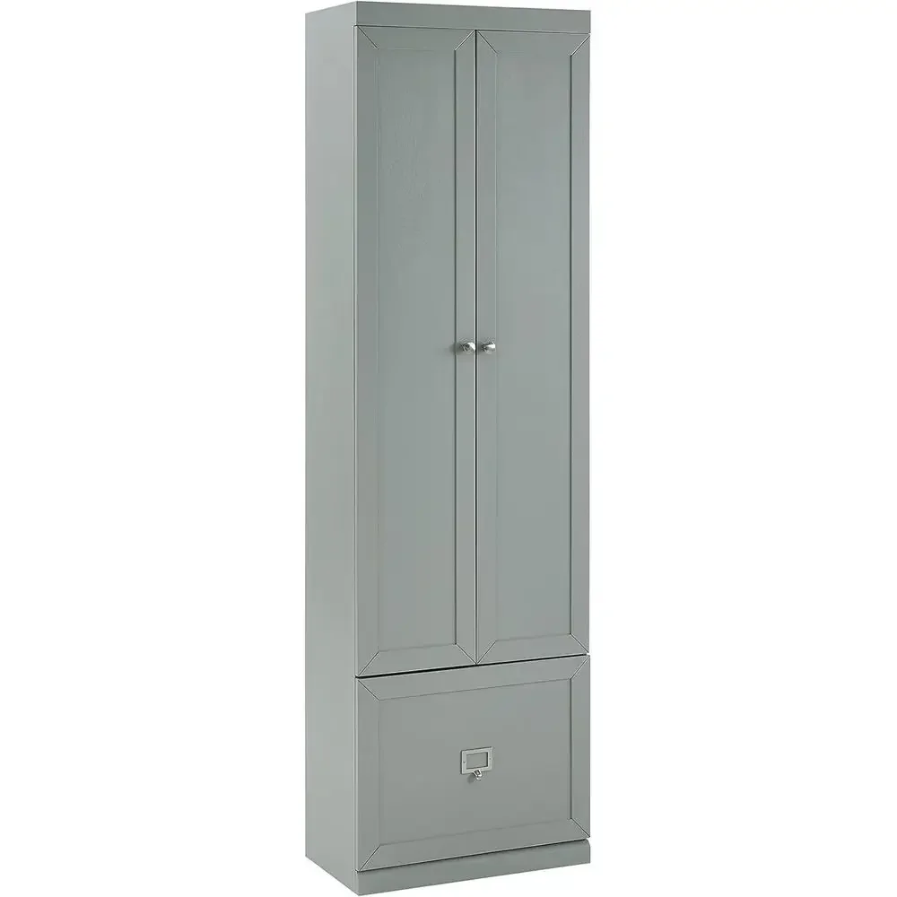 Harper Convertible Storage Cabinet with Coat Rack Hooks or Hanging, Gray
Harper Convertible Storage Cabinet with Coat Rack Hooks or Hanging, Gray