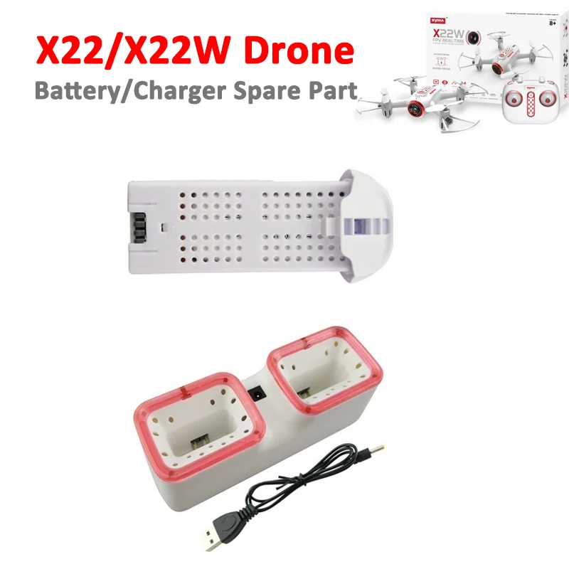 SYMA X22W Wifi FPV Drone Spare Part Battery USB Charger Part X22W RC Quadcopter Replacement Accessory
SYMA X22W Wifi FPV Drone Spare Part Battery USB Charger Part X22W RC Quadcopter Replacement Accessory