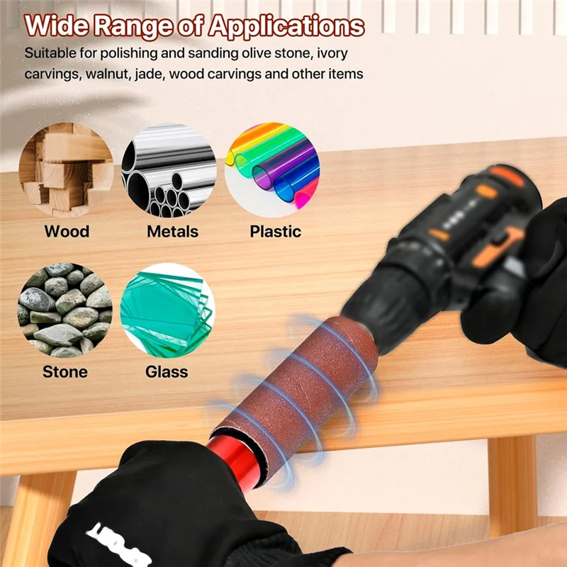 AA76-Drum Sander Set,Rubber Sanding Drum For Drill 4-1/2Inch X 1-1/2Inch, Spindle Sander Adapter For Power Drill
AA76-Drum Sander Set,Rubber Sanding Drum For Drill 4-1/2Inch X 1-1/2Inch, Spindle Sander Adapter For Power Drill