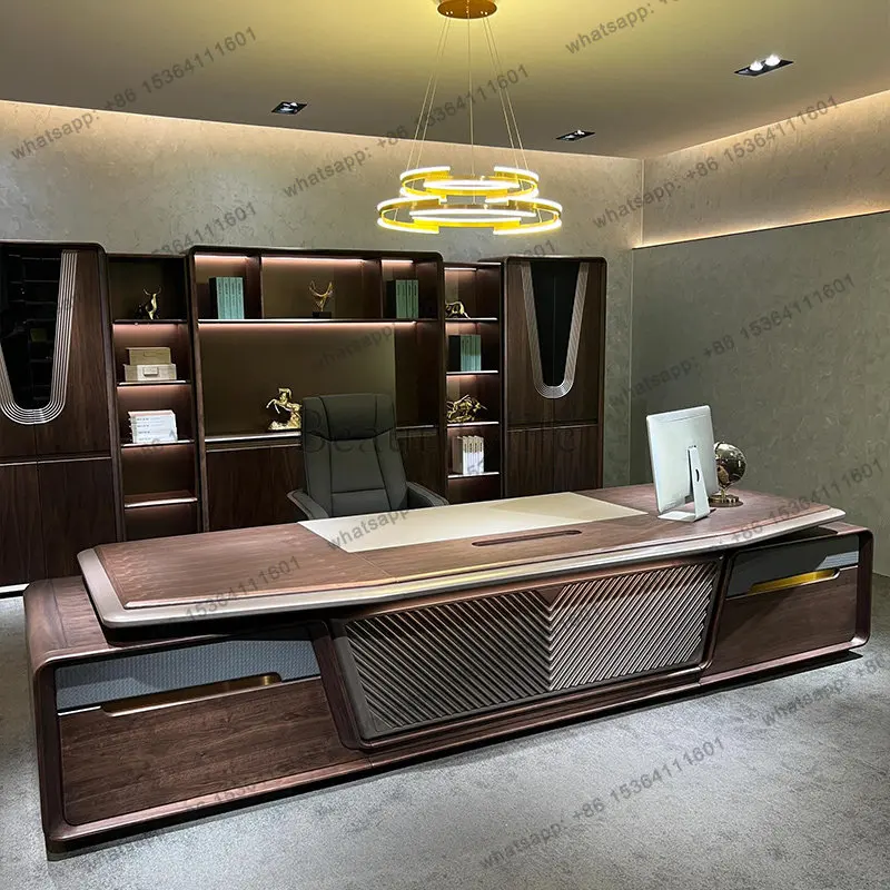 LX Light luxury high end feel minimalist modern office desks and workstations Room computer writing desk
LX Light luxury high end feel minimalist modern office desks and workstations Room computer writing desk