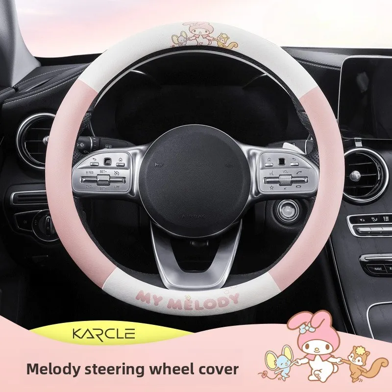 Sanrio Melody Car Steering Wheel Covers Steering Wheel Cover Wrap Universal 37-38cm Breathable Steering Covers Car Accessories
Sanrio Melody Car Steering Wheel Covers Steering Wheel Cover Wrap Universal 37-38cm Breathable Steering Covers Car Accessories