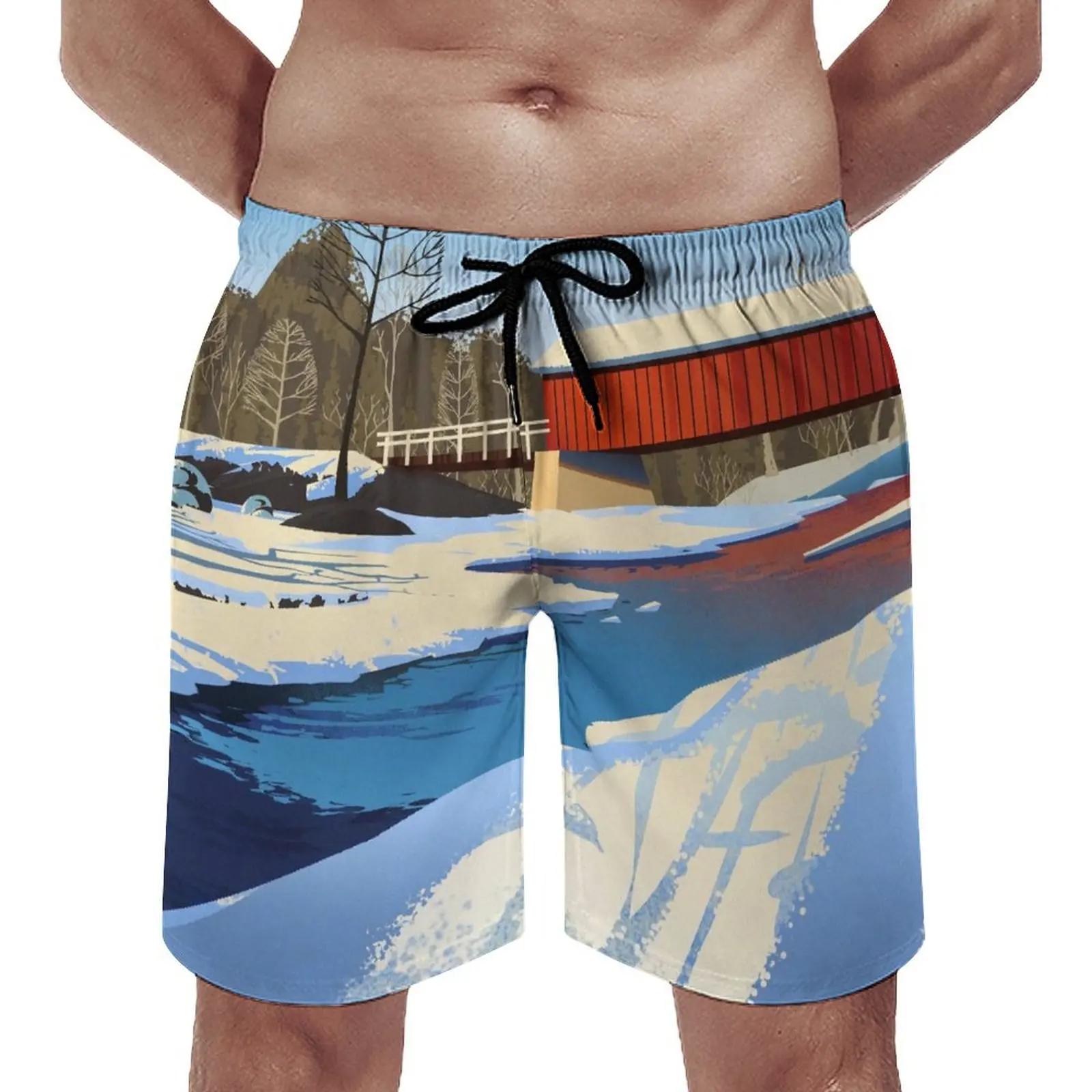 Брюки мужские Асимметричные свободного кроя, модные повседневные пляжные штаны с мультяшным анимационным принтом, асимметричные, дышащие, лето 
Брюки мужские Асимметричные свободного кроя, модные повседневные пляжные штаны с мультяшным анимационным принтом, асимметричные, дышащие, лето